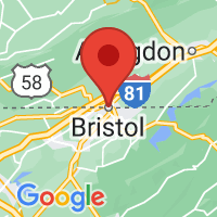 Map of Bristol, VA US